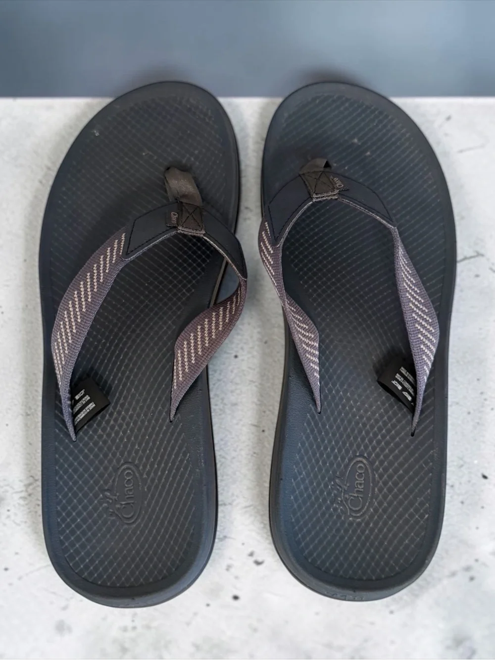 Chaco Men's Lowdown Flip Sandals - Navy / Storm Blue - Size 11 (JCH108327)